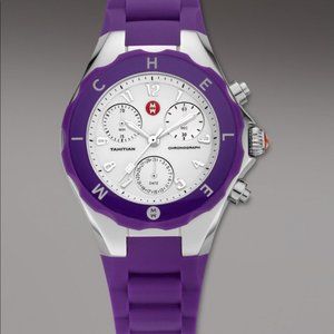 Michele Tahitian Purple Jelly Watch